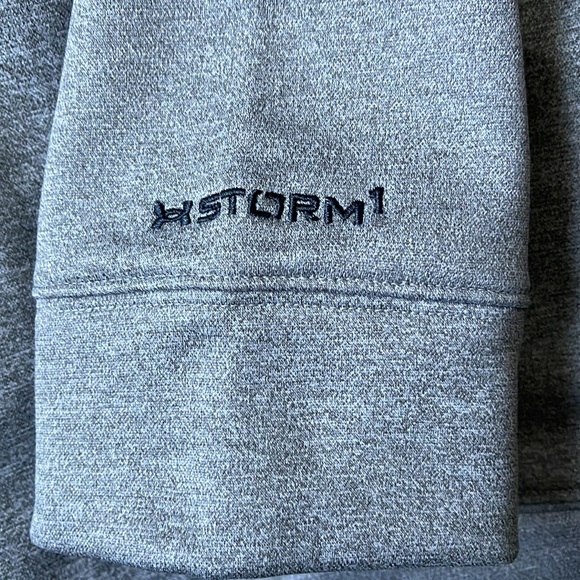 NWT Men’s Under Armour Gray/Navy Infrared Storm Zip Up Loose Jacket Size XL - Picture 7 of 8